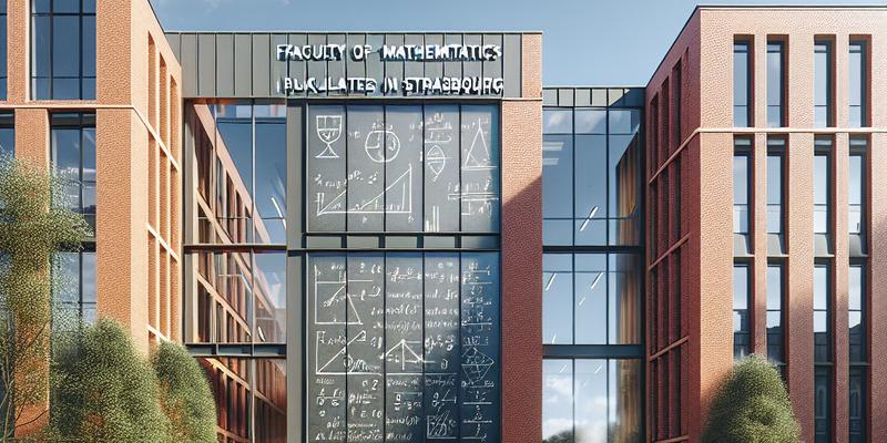 Formation Mathématiques à la Faculté de Strasbourg